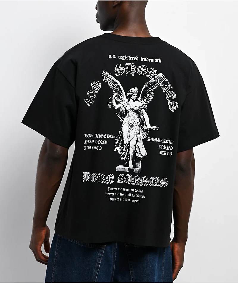 40s & Shorties Born Sinner Black Zip Hoodie