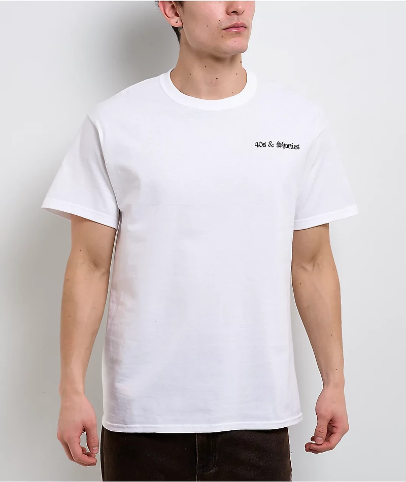 40s & Shorties Cash Is King White T-Shirt