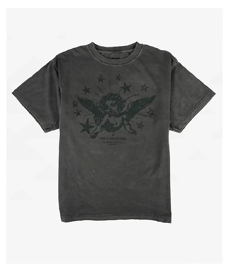 40s & Shorties Cherub Rock Grey Wash T-Shirt