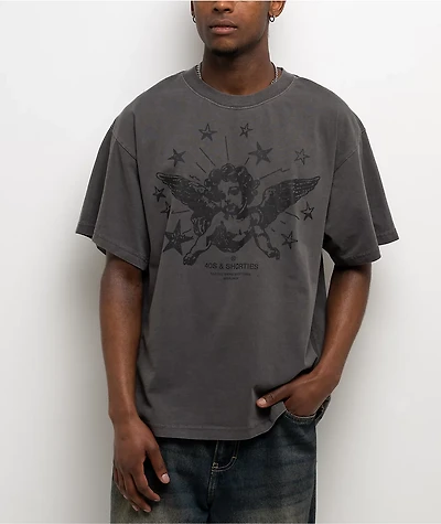 40s & Shorties Cherub Rock Grey Wash T-Shirt