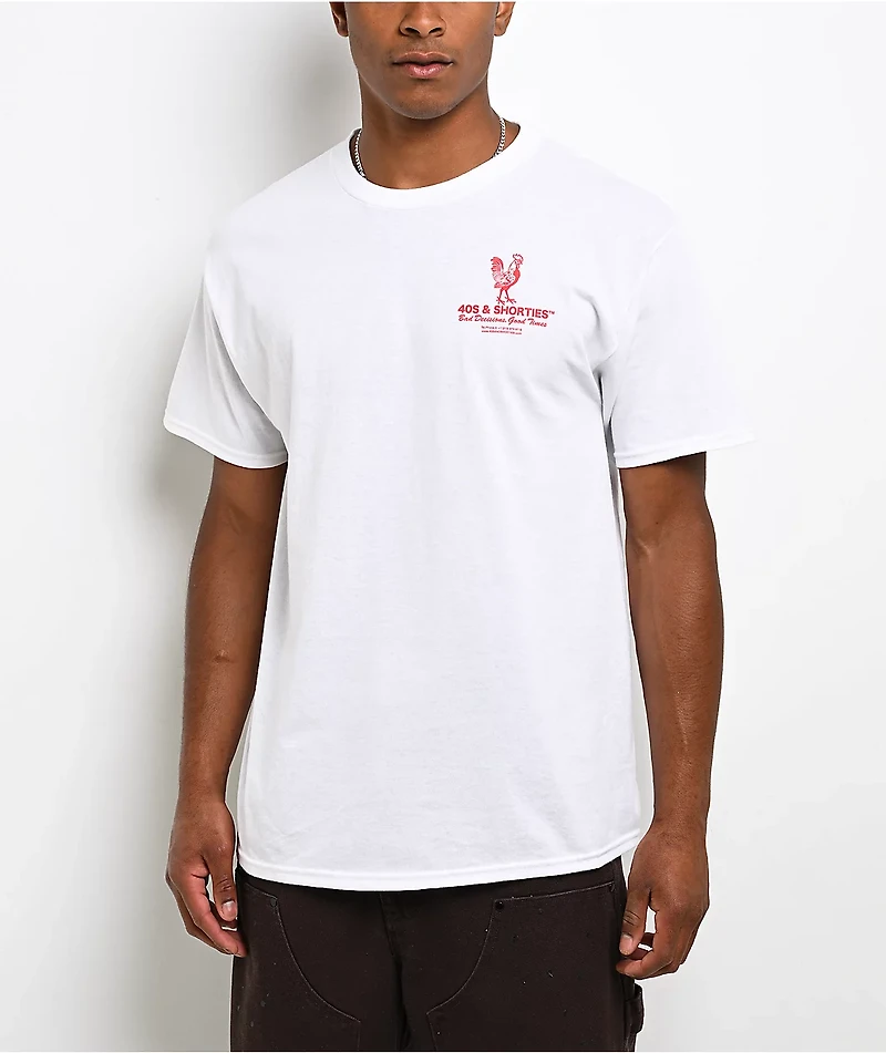 40s & Shorties Cod White T-Shirt