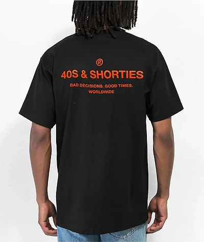 40s & Shorties General Black Orange T-Shirt