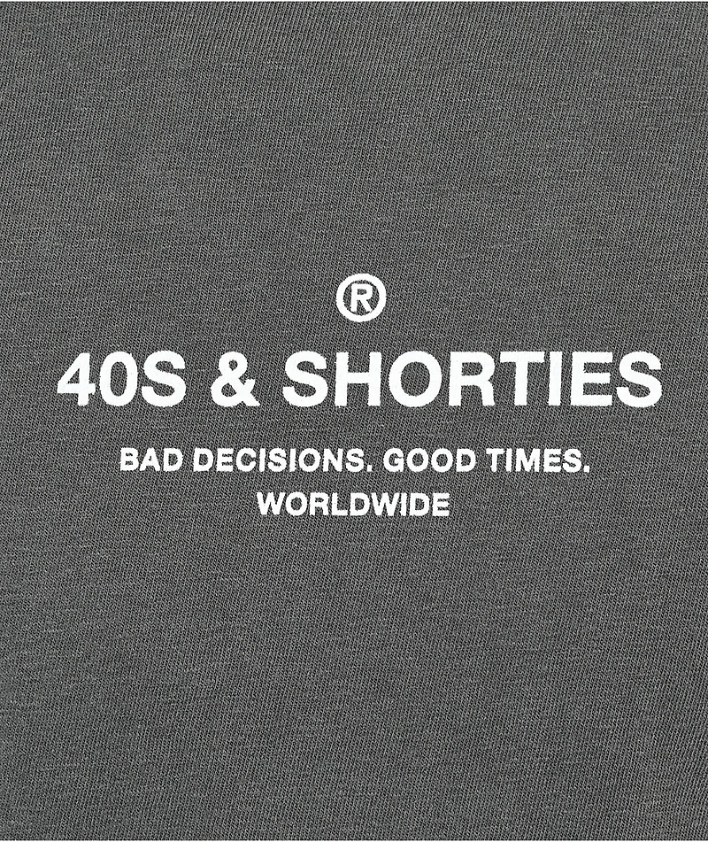 40s & Shorties General Black Wash T-Shirt