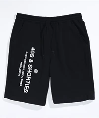 40s & Shorties General Logo Black White Sweat Shorts