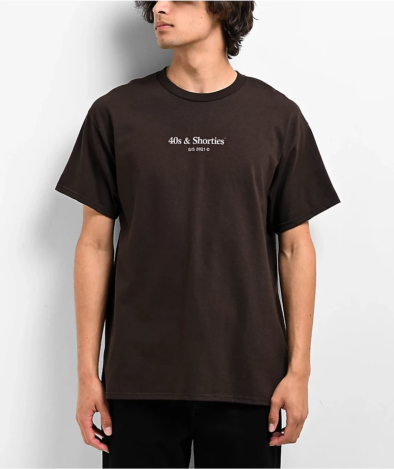 40s & Shorties General Logo Brown T-Shirt