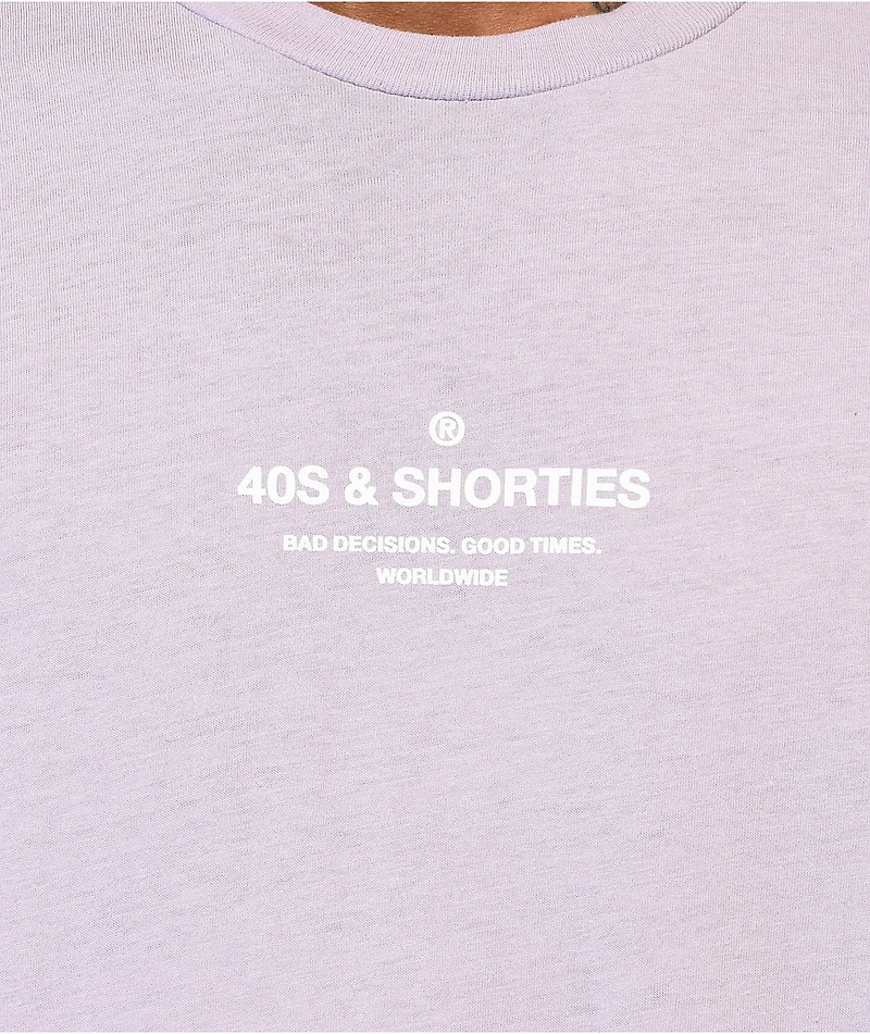 40s & Shorties General Logo Lavender T-Shirt