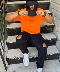 40s & Shorties General Logo Orange T-Shirt