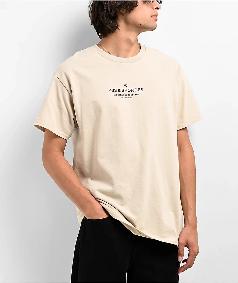 40s & Shorties General Logo Sand T-Shirt