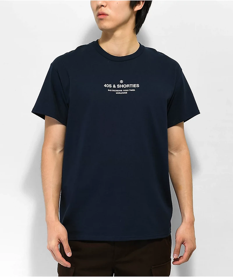 40s & Shorties General Navy T-Shirt