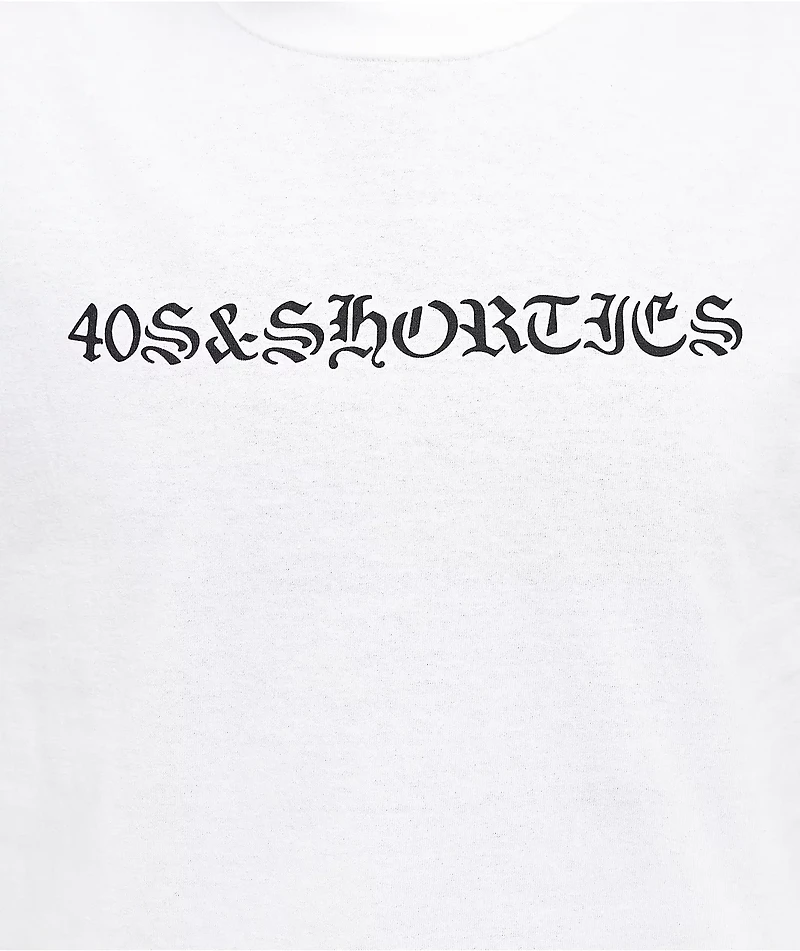 40s & Shorties Heaven Help Us White T-Shirt