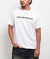 40s & Shorties Heaven Help Us White T-Shirt