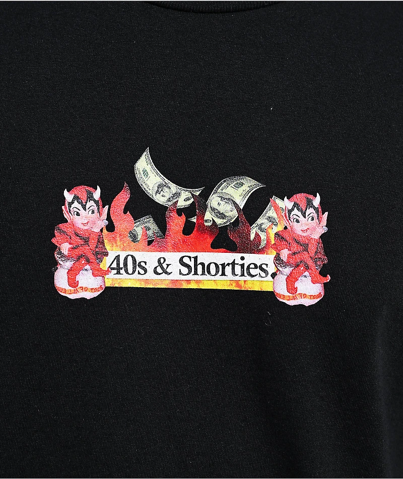 40s & Shorties Hot FIYA Black T-Shirt