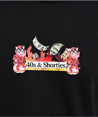 40s & Shorties Hot FIYA Black T-Shirt