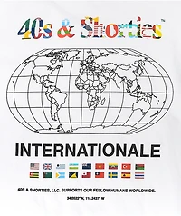 40s & Shorties Internationale White T-Shirt