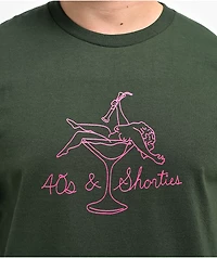 40s & Shorties Laid Back Dark Green T-Shirt