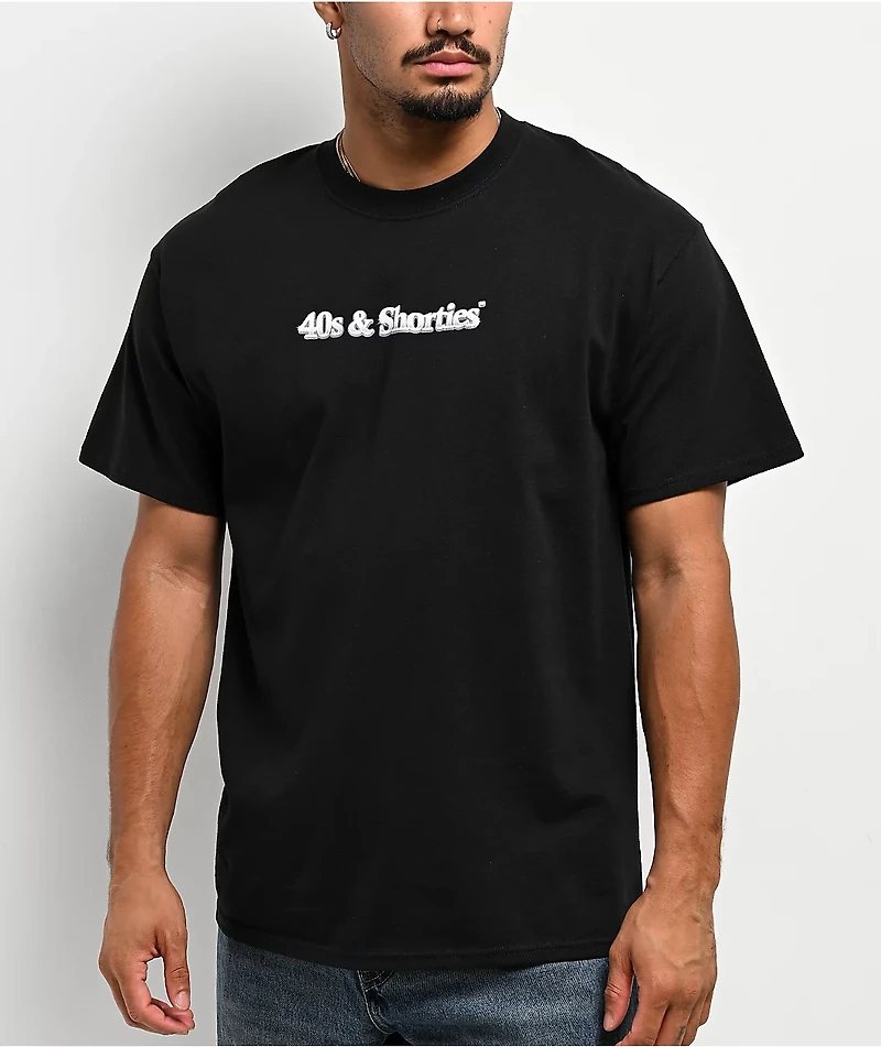 40s & Shorties Laugh Now Cry Later Black T-Shirt