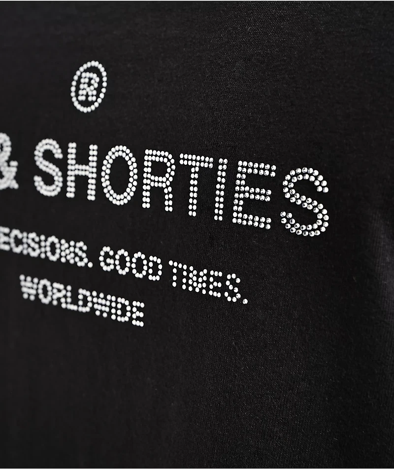 40s & Shorties Remix Rhinestone Black T-Shirt