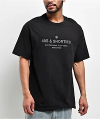40s & Shorties Remix Rhinestone Black T-Shirt