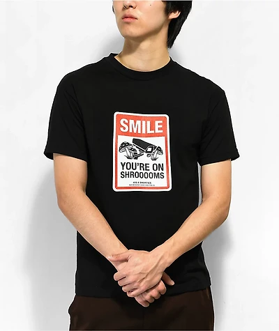 40s & Shorties Smile Black T-Shirt