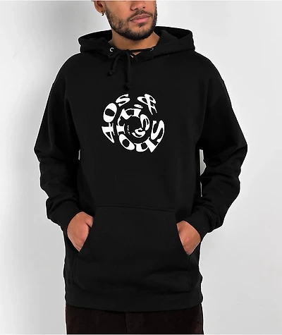 40s & Shorties Spiral Text Black Hoodie