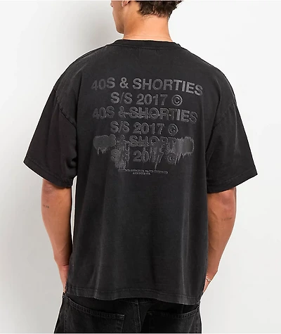 40s & Shorties Spray Gen Black Wash T-Shirt