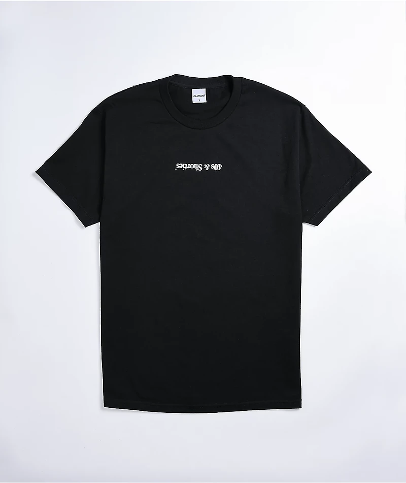 40s & Shorties Tossed Up Black T-Shirt