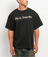 40s & Shorties Tree Brush Black T-Shirt