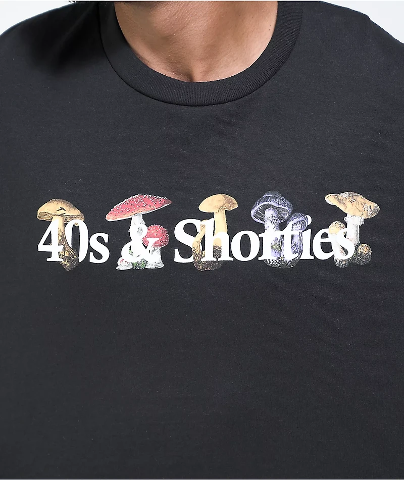 40s & Shorties Trippy Black T-Shirt