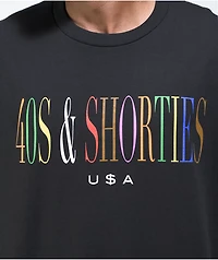 40s & Shorties Unity Logo Black T-Shirt