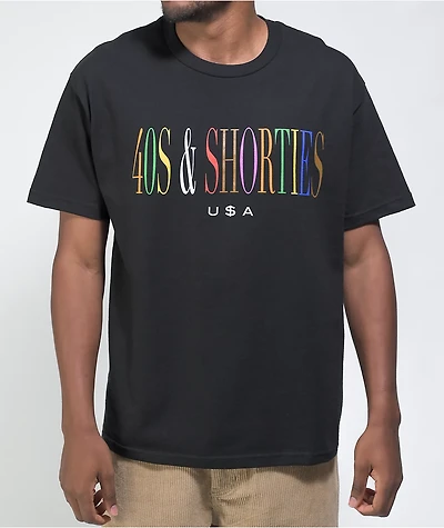 40s & Shorties Unity Logo Black T-Shirt