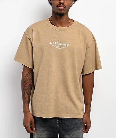 40s & Shorties Wavy General Khaki Boxy T-Shirt