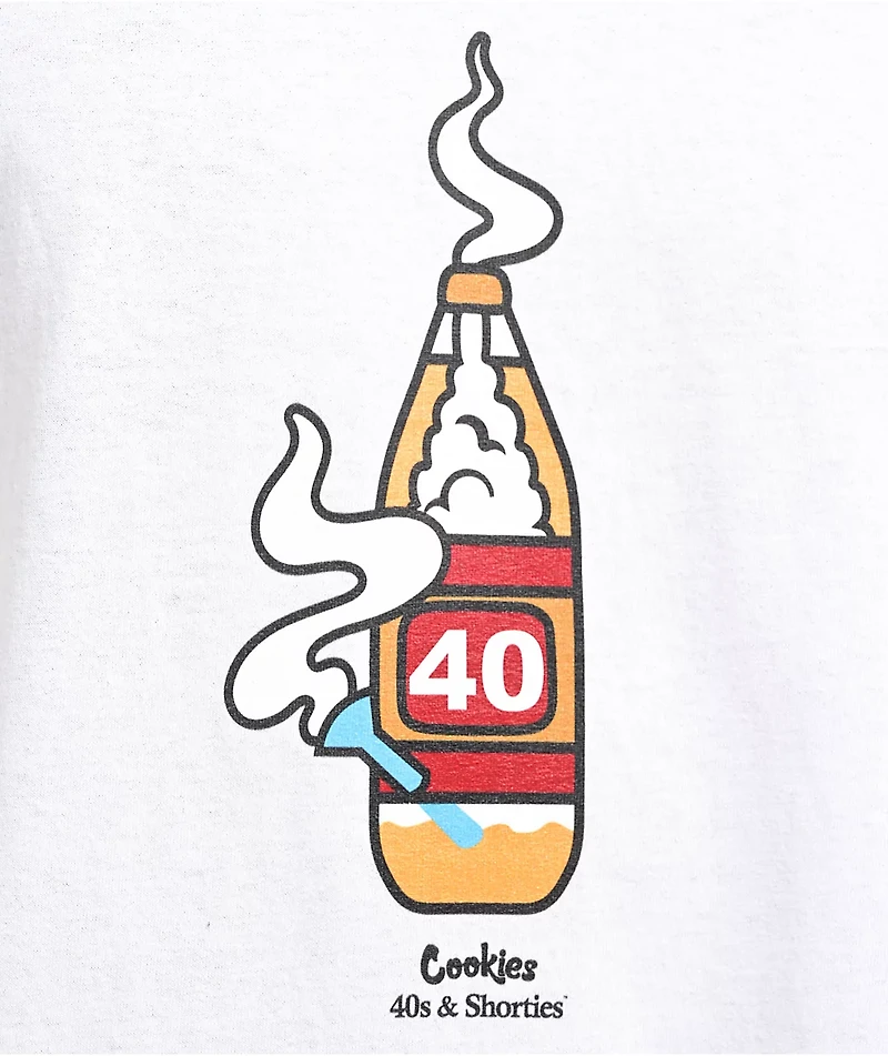 40s & Shorties x Cookies Bong White T-Shirt