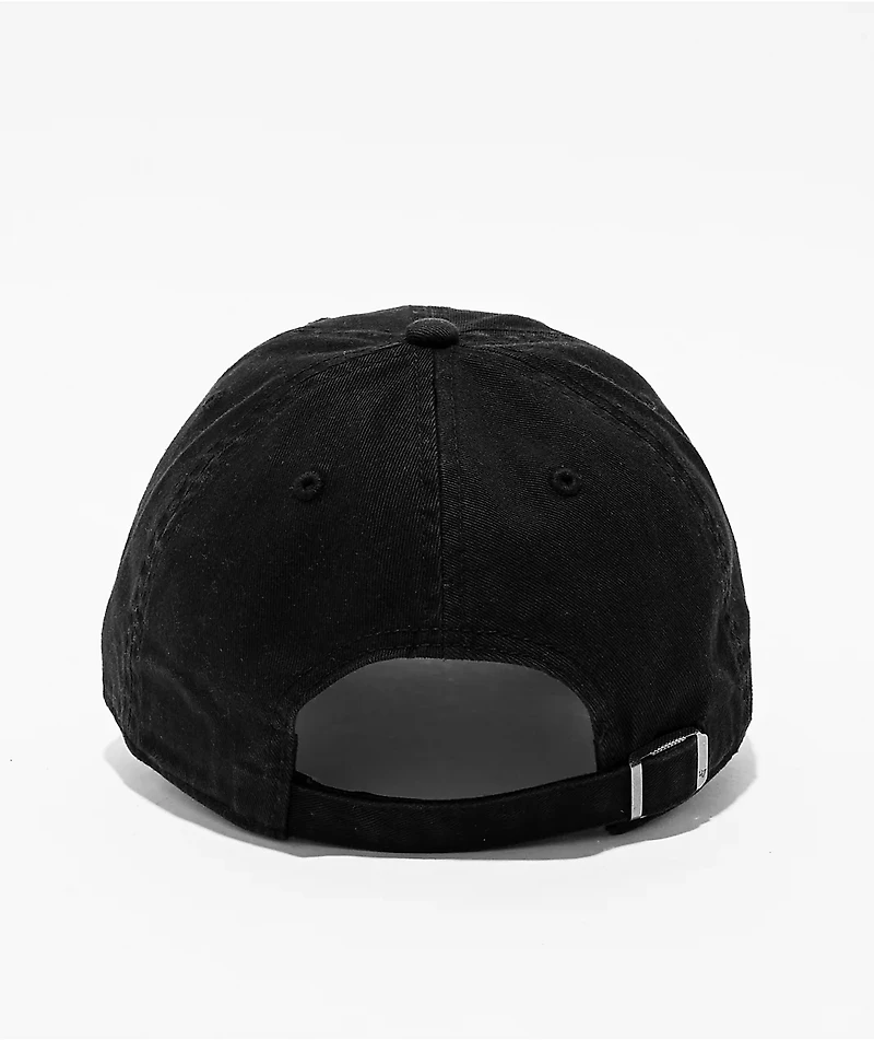 47 Brand Clean Up Los Angeles Dodgers Black Wash Strapback Hat