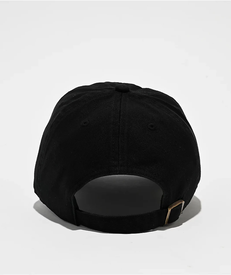 47 Brand Clean Up Los Angeles Dodgers Tonal Black Strapback Hat