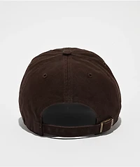 47 Brand Clean Up New York Yankees Dark Brown Wash Strapback Hat
