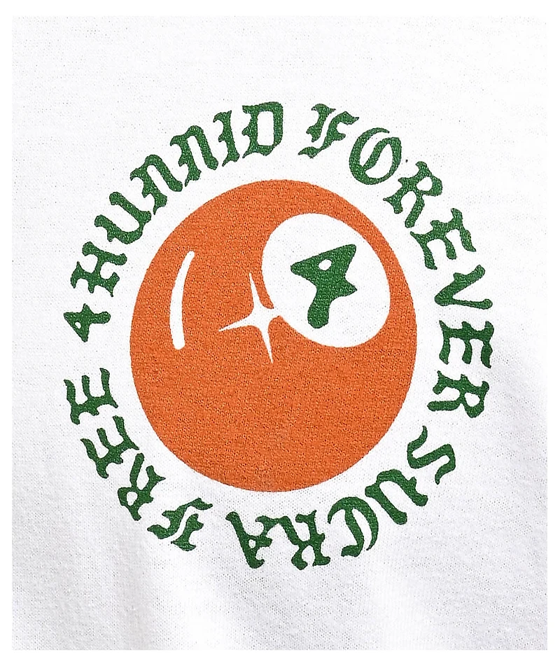 4Hunnid 4 Ball White T-Shirt