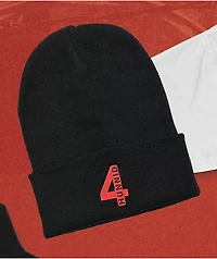 4Hunnid 4 Logo Black Beanie