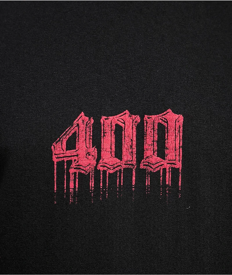 4Hunnid 400 Drip Black Wash T-Shirt
