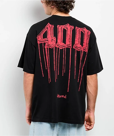 4Hunnid 400 Drip Black Wash T-Shirt
