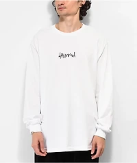 4Hunnid 4H Rosary White Long Sleeve T-Shirt
