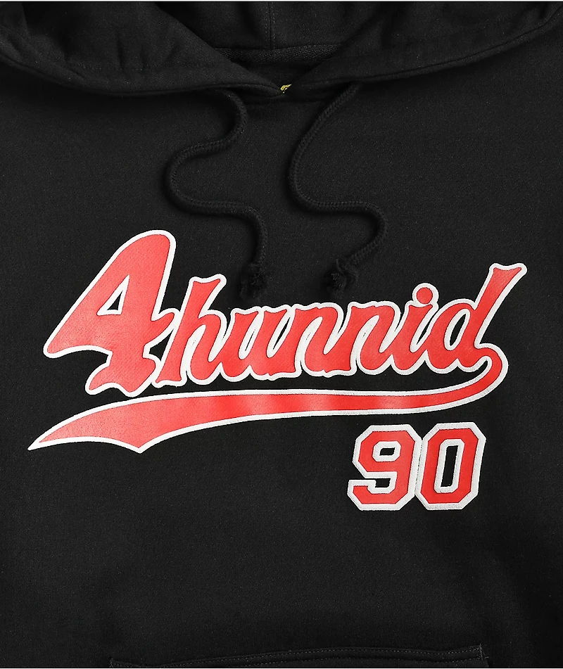 4Hunnid 90s Black & Red Hoodie