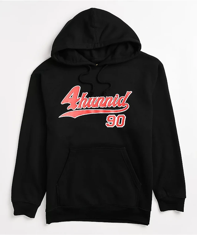 4Hunnid 90s Black Red Hoodie at Hamilton Place in Chattanooga
