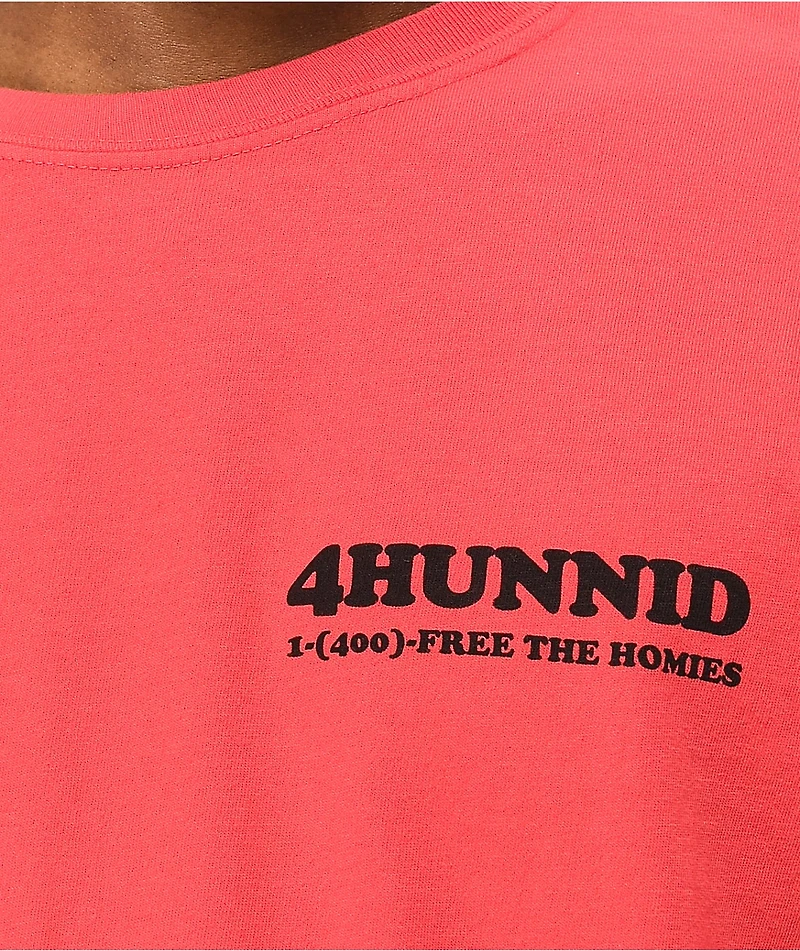 4Hunnid Bail Bonds Red T-Shirt
