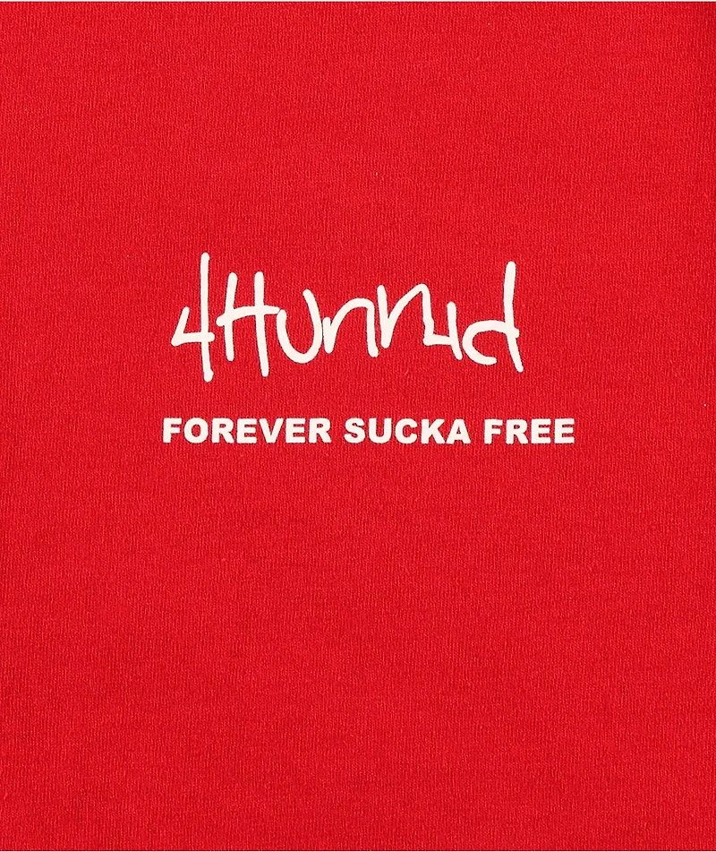 4Hunnid Blocks Red T-Shirt