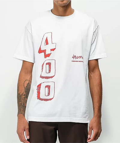 4Hunnid Blocks White T-Shirt