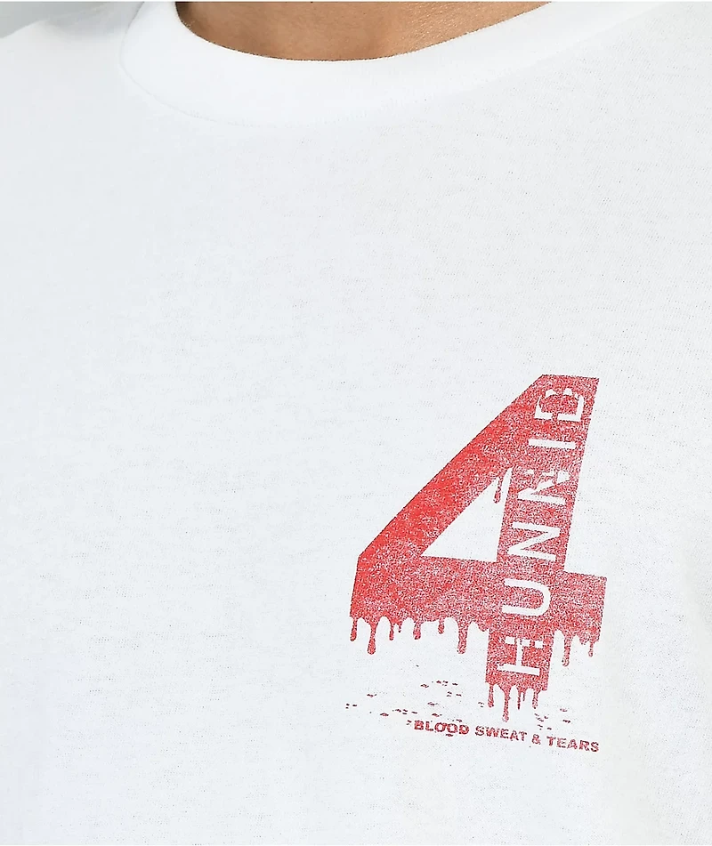 4Hunnid Blood 4 White T-Shirt