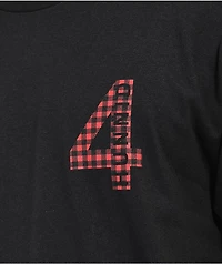 4Hunnid Buffalo Plaid Black T-Shirt