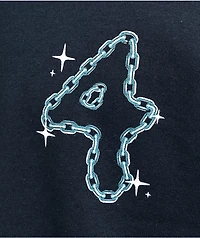 4Hunnid Chain Link Navy T-Shirt