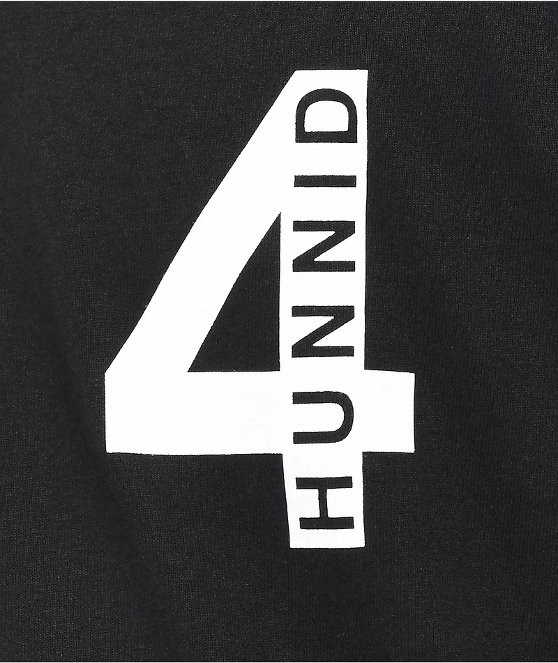 4Hunnid Chrome Roses Black T-Shirt