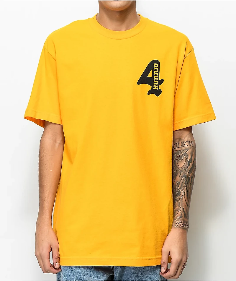 4Hunnid Cupid Gold T-Shirt